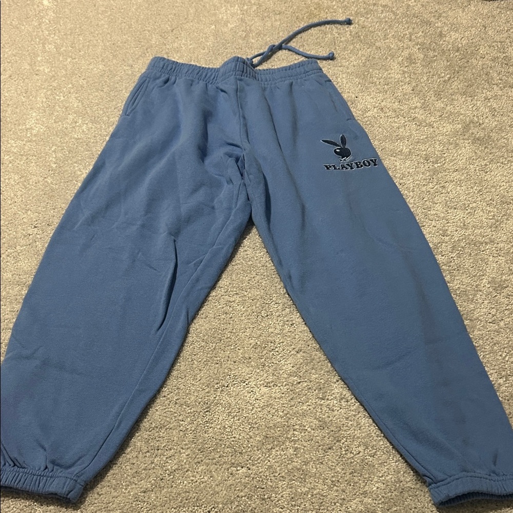 PLAYBOY Women’s Joggers in Baby Blue